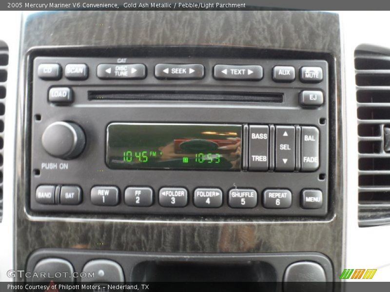 Audio System of 2005 Mariner V6 Convenience