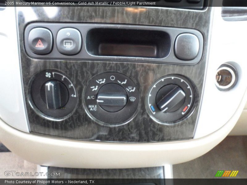 Controls of 2005 Mariner V6 Convenience