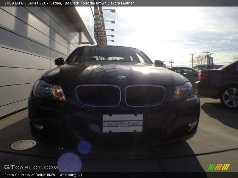 Jet Black / Saddle Brown Dakota Leather 2009 BMW 3 Series 328xi Sedan