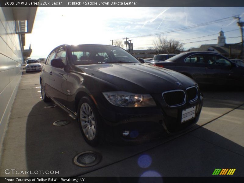 Jet Black / Saddle Brown Dakota Leather 2009 BMW 3 Series 328xi Sedan