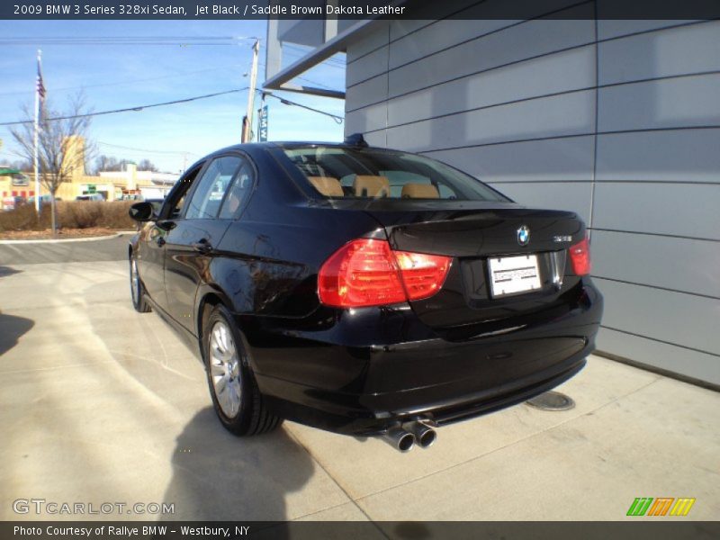 Jet Black / Saddle Brown Dakota Leather 2009 BMW 3 Series 328xi Sedan