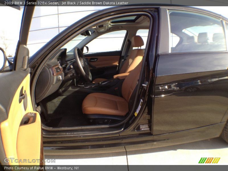 Jet Black / Saddle Brown Dakota Leather 2009 BMW 3 Series 328xi Sedan