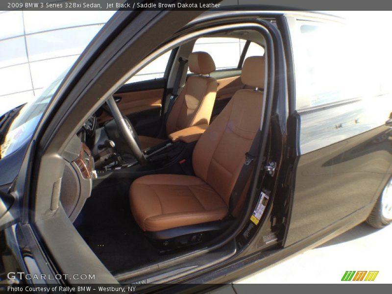 Jet Black / Saddle Brown Dakota Leather 2009 BMW 3 Series 328xi Sedan
