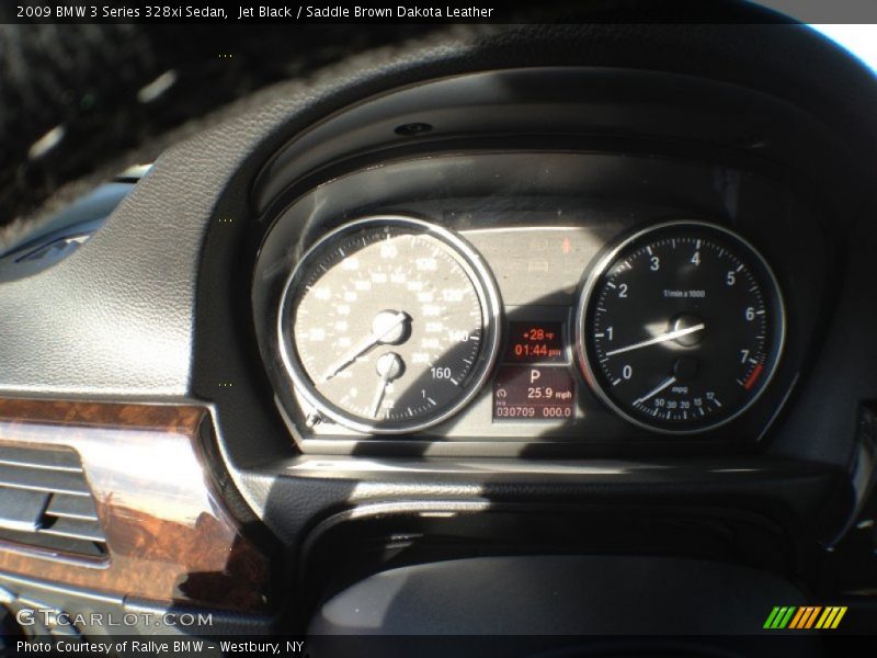 Jet Black / Saddle Brown Dakota Leather 2009 BMW 3 Series 328xi Sedan