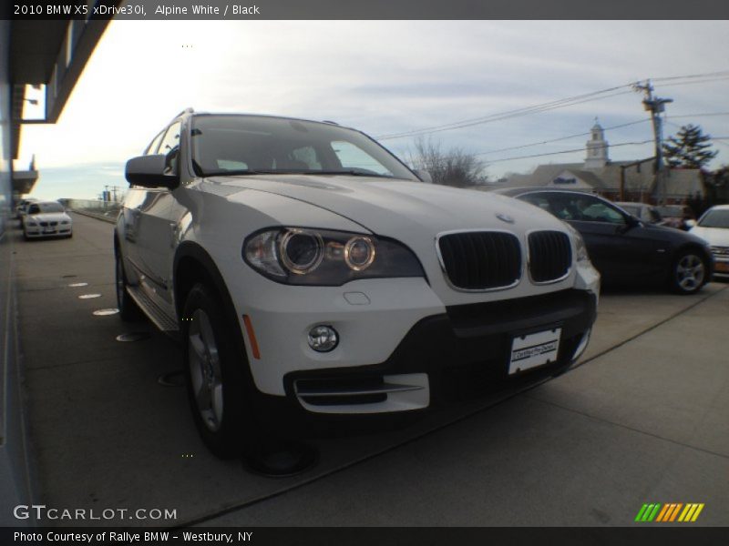 Alpine White / Black 2010 BMW X5 xDrive30i