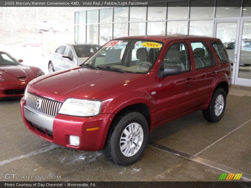 Vivid Red / Pebble/Light Parchment 2005 Mercury Mariner Convenience 4WD