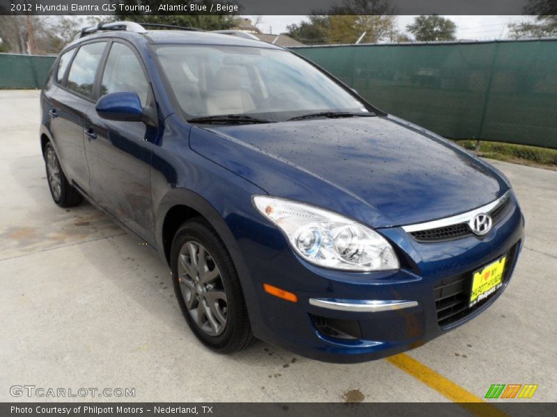 Atlantic Blue / Beige 2012 Hyundai Elantra GLS Touring
