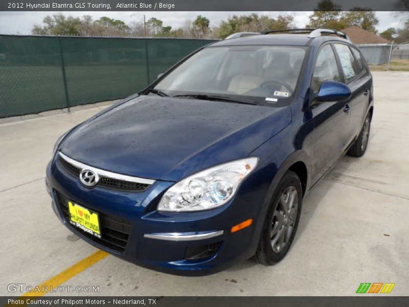 Atlantic Blue / Beige 2012 Hyundai Elantra GLS Touring