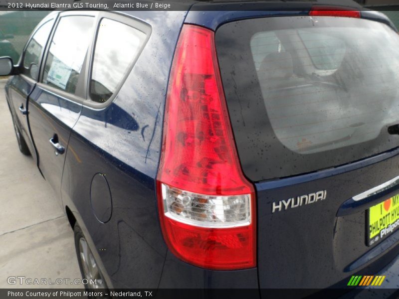 Atlantic Blue / Beige 2012 Hyundai Elantra GLS Touring