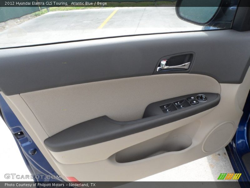 Atlantic Blue / Beige 2012 Hyundai Elantra GLS Touring