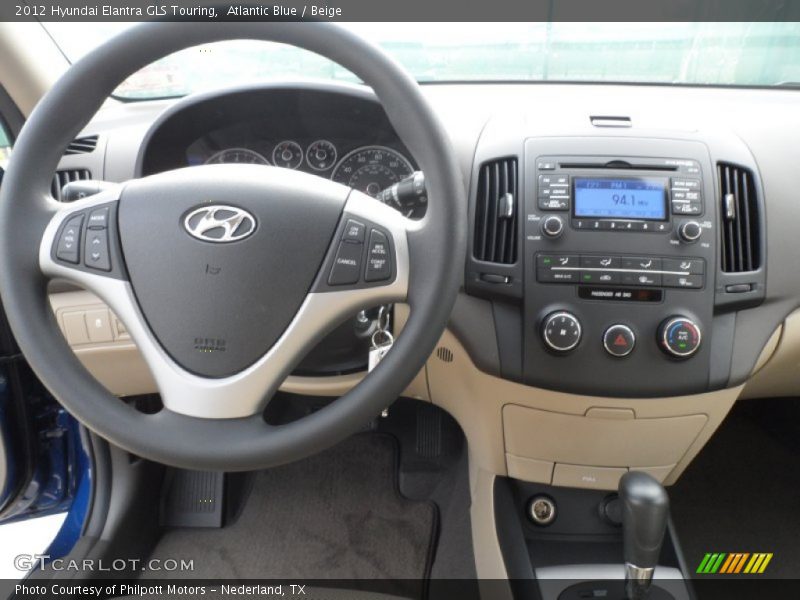 Atlantic Blue / Beige 2012 Hyundai Elantra GLS Touring