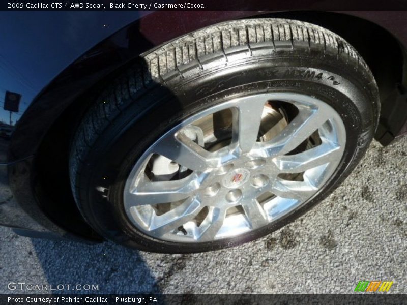 Black Cherry / Cashmere/Cocoa 2009 Cadillac CTS 4 AWD Sedan