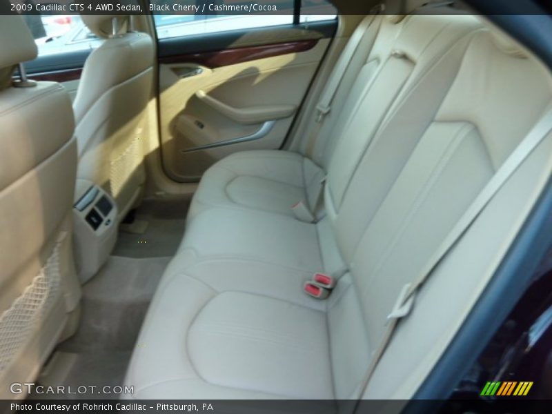 Black Cherry / Cashmere/Cocoa 2009 Cadillac CTS 4 AWD Sedan