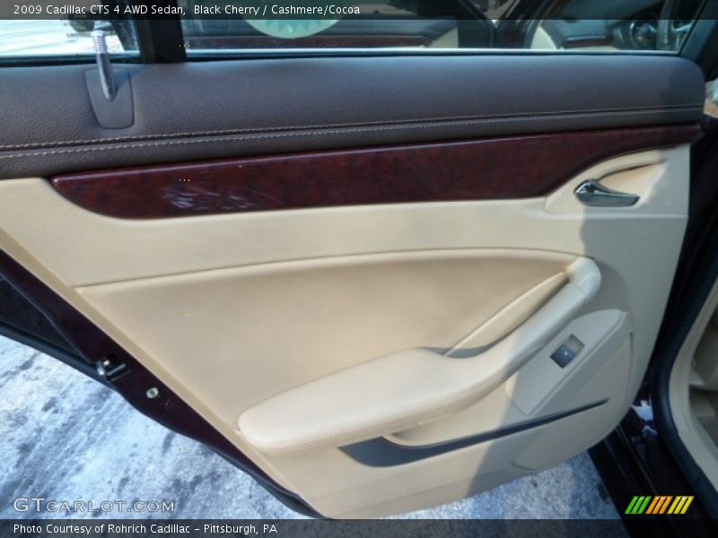 Black Cherry / Cashmere/Cocoa 2009 Cadillac CTS 4 AWD Sedan