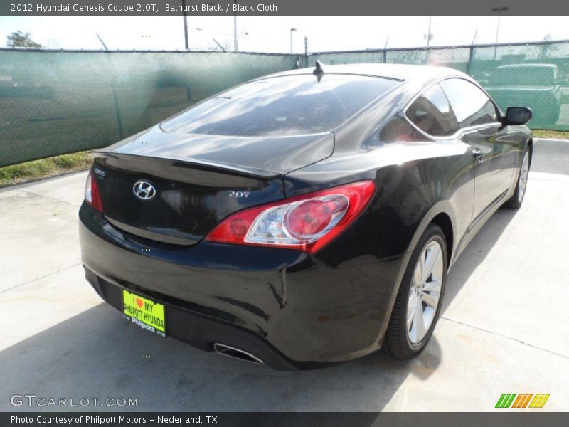 Bathurst Black / Black Cloth 2012 Hyundai Genesis Coupe 2.0T