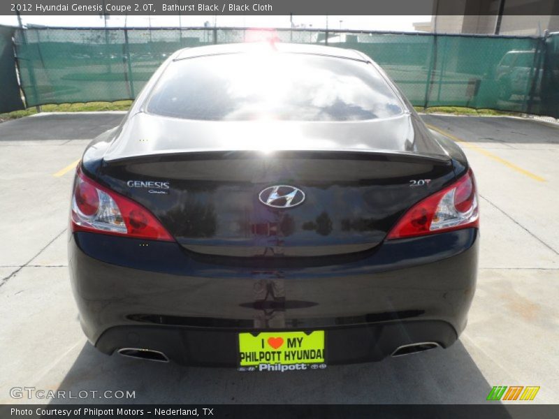 Bathurst Black / Black Cloth 2012 Hyundai Genesis Coupe 2.0T