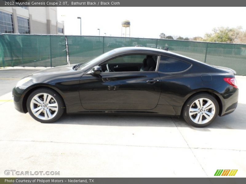 Bathurst Black / Black Cloth 2012 Hyundai Genesis Coupe 2.0T
