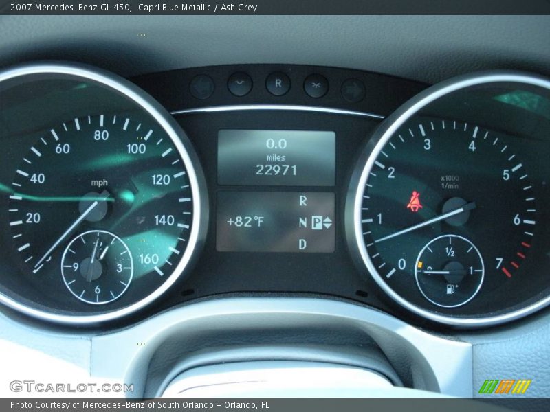 Capri Blue Metallic / Ash Grey 2007 Mercedes-Benz GL 450