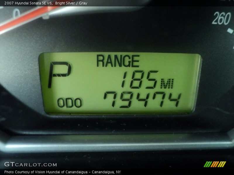 Bright Silver / Gray 2007 Hyundai Sonata SE V6