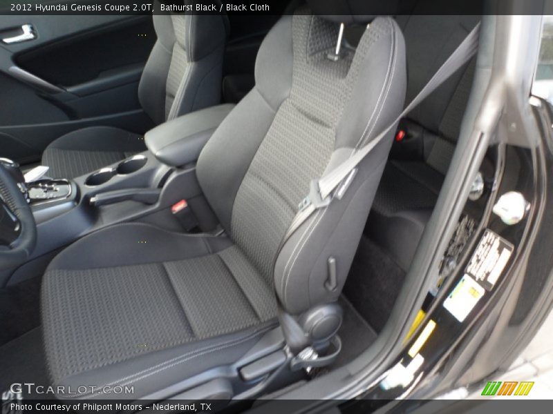 Bathurst Black / Black Cloth 2012 Hyundai Genesis Coupe 2.0T