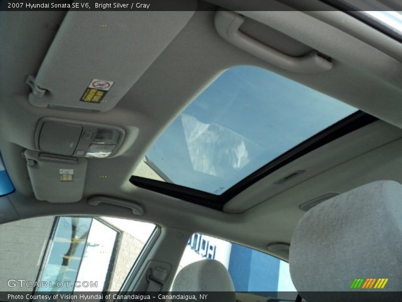 Bright Silver / Gray 2007 Hyundai Sonata SE V6