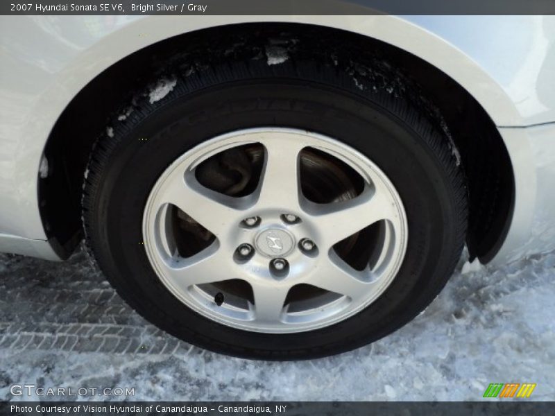 Bright Silver / Gray 2007 Hyundai Sonata SE V6