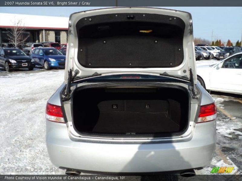 Bright Silver / Gray 2007 Hyundai Sonata SE V6