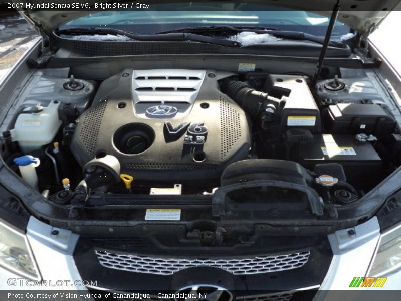Bright Silver / Gray 2007 Hyundai Sonata SE V6