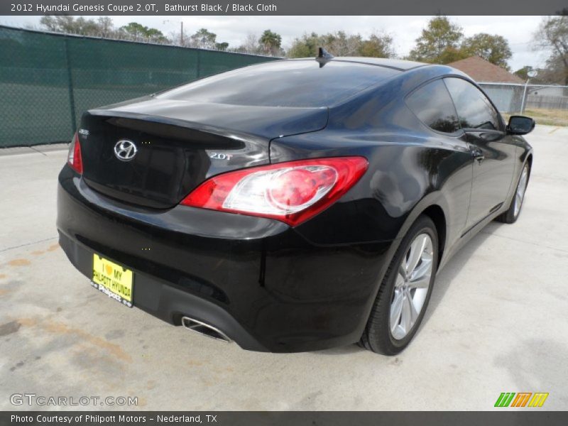 Bathurst Black / Black Cloth 2012 Hyundai Genesis Coupe 2.0T