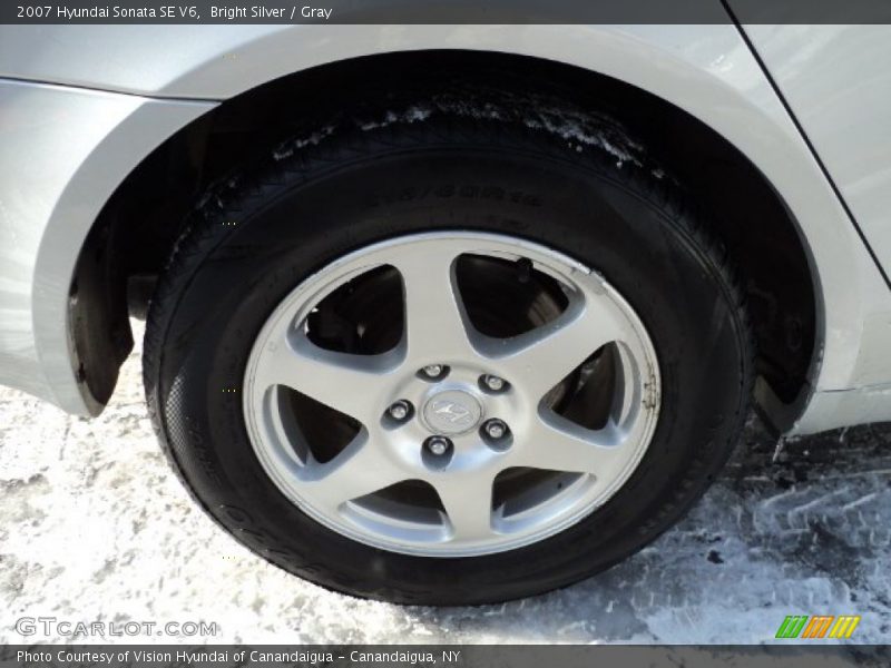 Bright Silver / Gray 2007 Hyundai Sonata SE V6