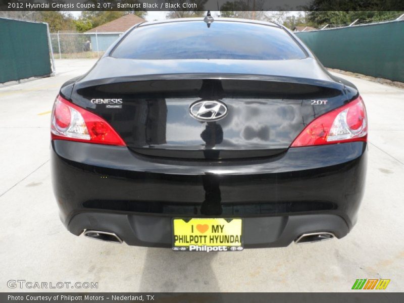 Bathurst Black / Black Cloth 2012 Hyundai Genesis Coupe 2.0T