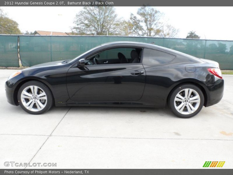 Bathurst Black / Black Cloth 2012 Hyundai Genesis Coupe 2.0T