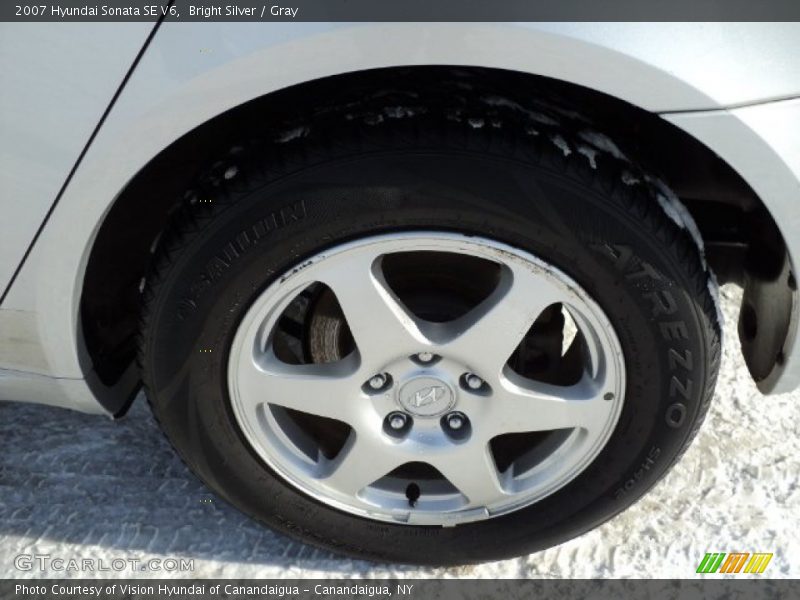 Bright Silver / Gray 2007 Hyundai Sonata SE V6