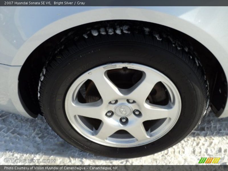 Bright Silver / Gray 2007 Hyundai Sonata SE V6