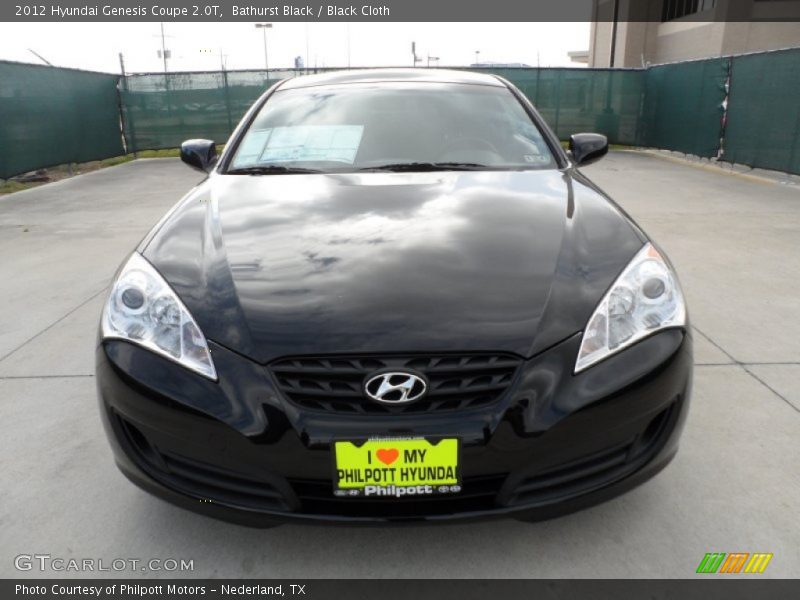 Bathurst Black / Black Cloth 2012 Hyundai Genesis Coupe 2.0T