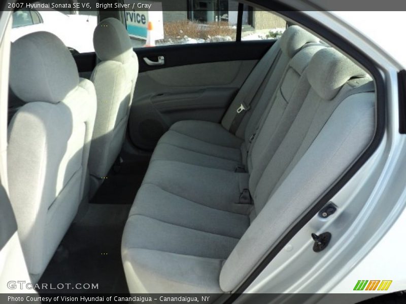 Bright Silver / Gray 2007 Hyundai Sonata SE V6