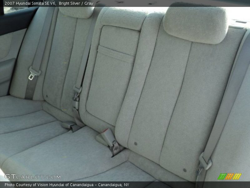 Bright Silver / Gray 2007 Hyundai Sonata SE V6