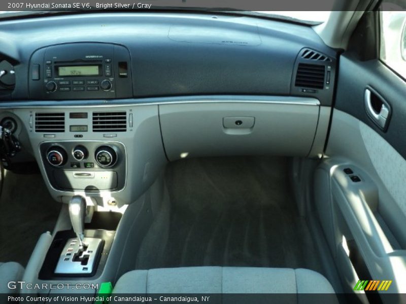 Bright Silver / Gray 2007 Hyundai Sonata SE V6