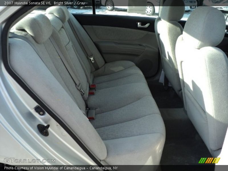 Bright Silver / Gray 2007 Hyundai Sonata SE V6