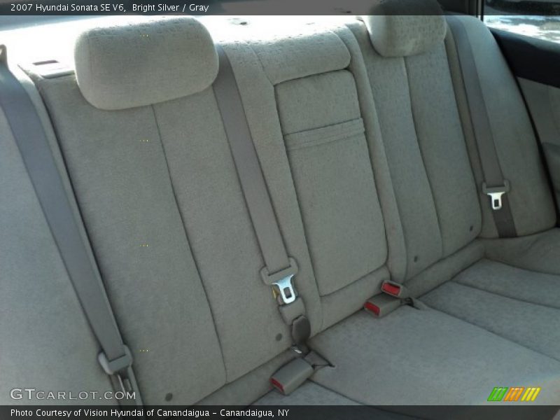 Bright Silver / Gray 2007 Hyundai Sonata SE V6