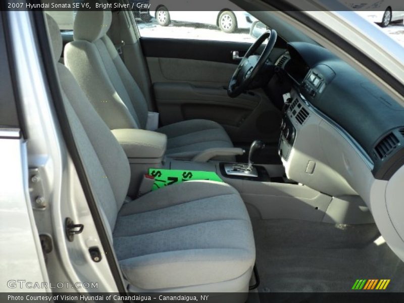 Bright Silver / Gray 2007 Hyundai Sonata SE V6