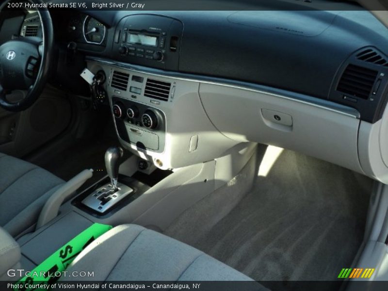 Bright Silver / Gray 2007 Hyundai Sonata SE V6