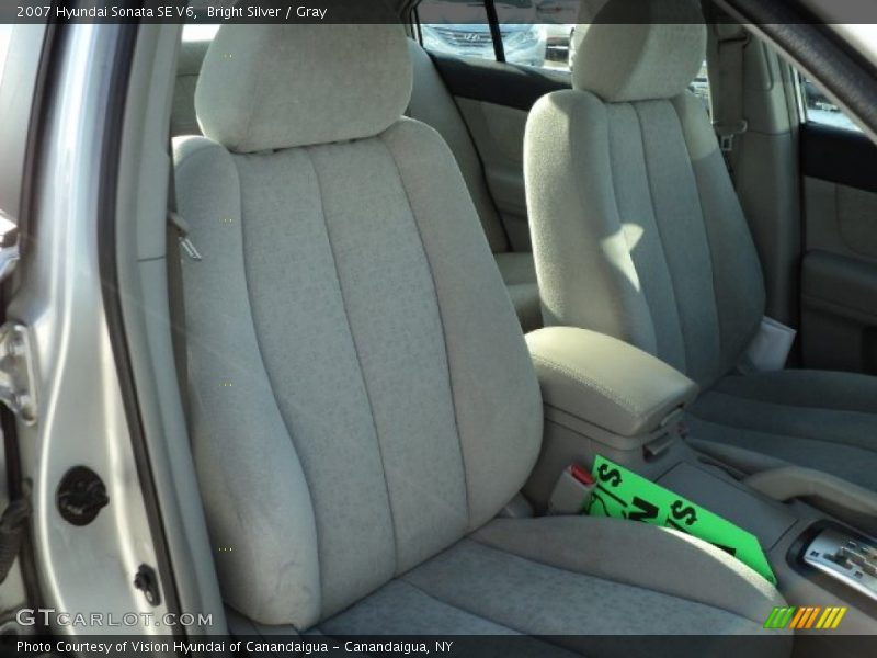 Bright Silver / Gray 2007 Hyundai Sonata SE V6