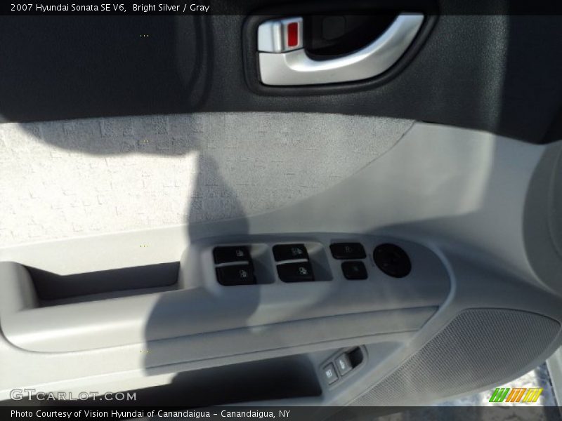 Bright Silver / Gray 2007 Hyundai Sonata SE V6