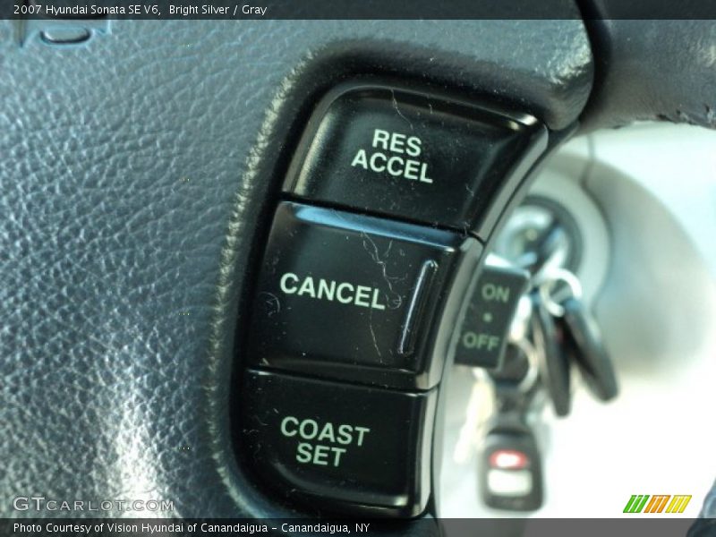 Bright Silver / Gray 2007 Hyundai Sonata SE V6