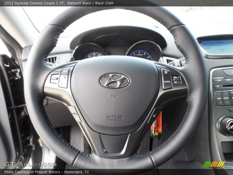 Bathurst Black / Black Cloth 2012 Hyundai Genesis Coupe 2.0T