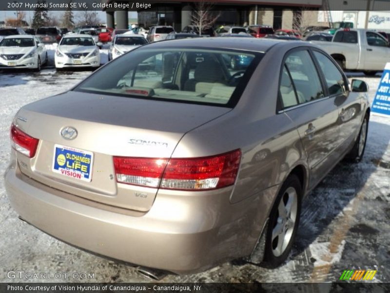 Golden Beige / Beige 2007 Hyundai Sonata SE V6