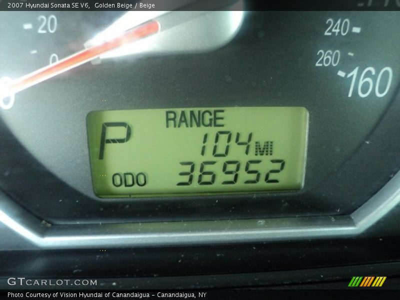 Golden Beige / Beige 2007 Hyundai Sonata SE V6