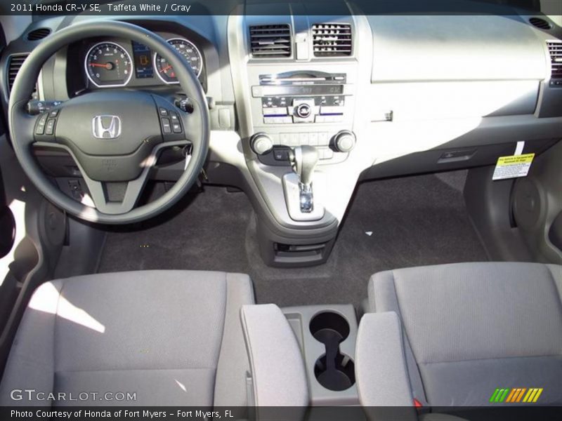 Taffeta White / Gray 2011 Honda CR-V SE