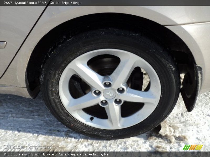 Golden Beige / Beige 2007 Hyundai Sonata SE V6